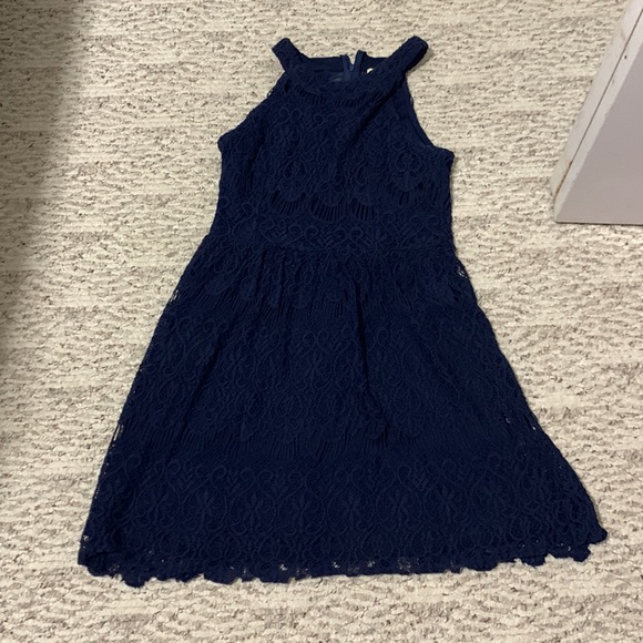Altar'd State | Dresses | Blue Lace Overlay Altard State Dress | Poshmark